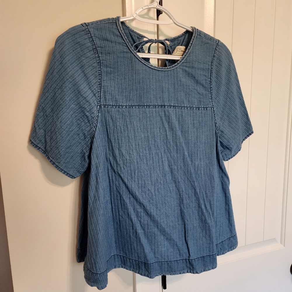 J.Crew Denim Flowy Top